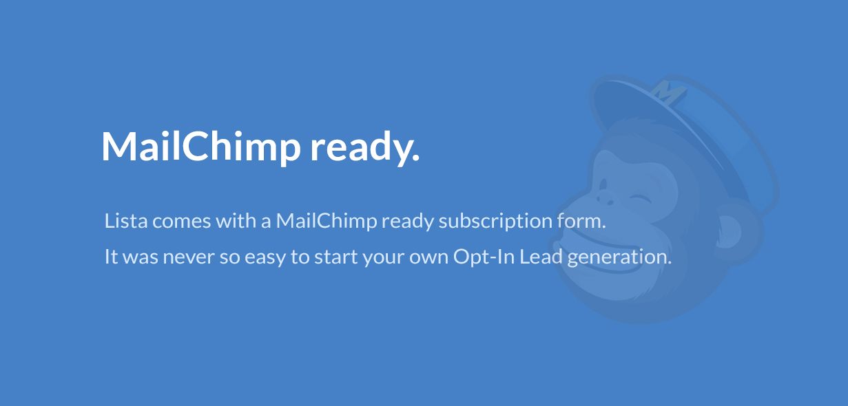 profile lista mailchimp - Lista | Newsletter Form Landing Page